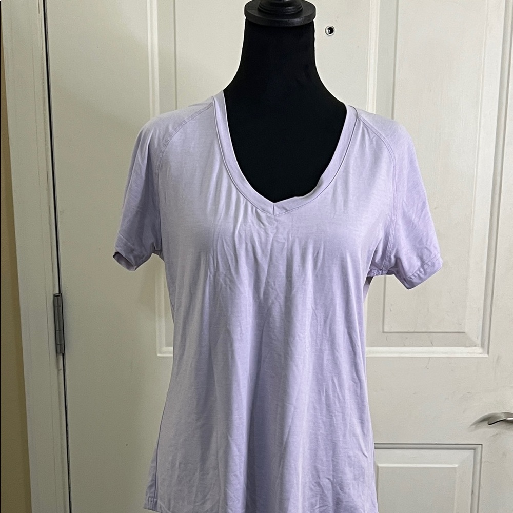 Lavender V-Neck Women's Top